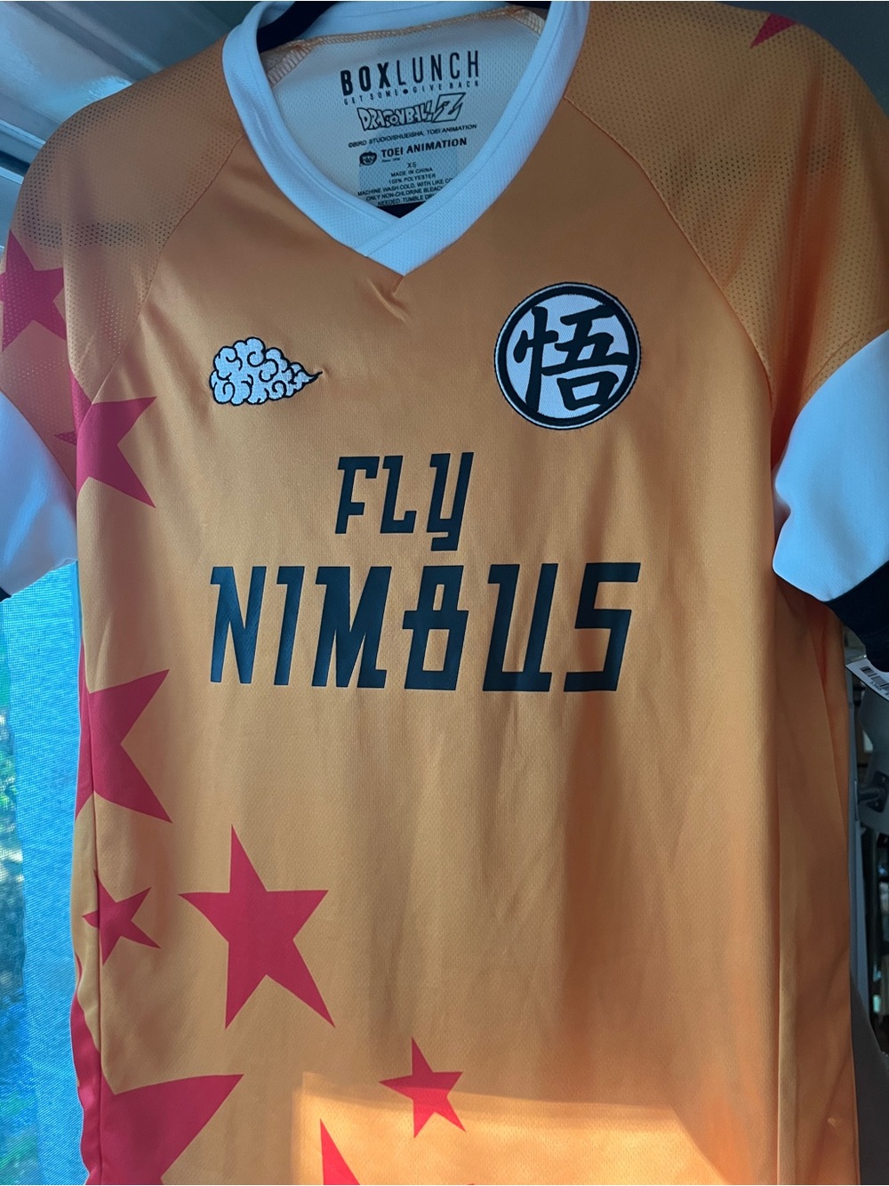 BoxLunch Dragon Ball Z Fly Nimbus Orange Graphic Tee